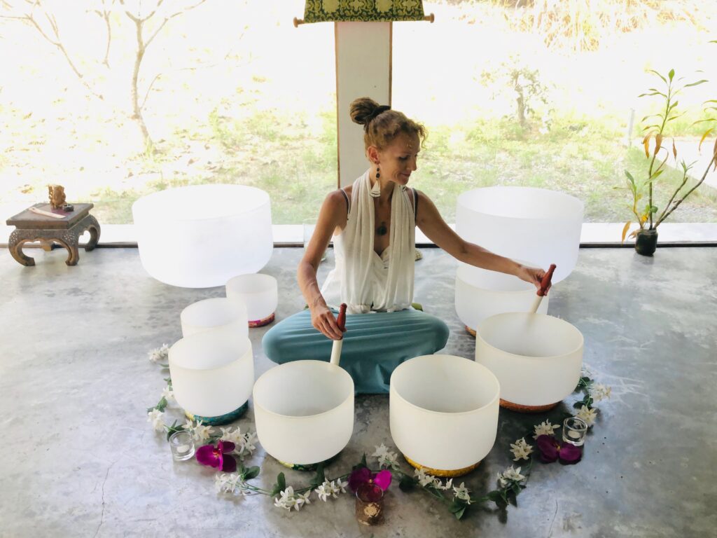 Home crystal bowl bath thailand